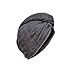 Produktbild Carenesse Haarturban anthrazit grau, 100% saugstarke Baumwolle, Aufsetzen  Einwickeln - Festknöpfen - Stabiler Halt Haar-Turban Haar Turban Kopfhandtuch Haartrockentuch Handtuch für Haare