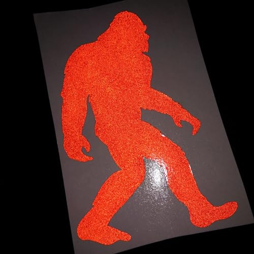 Evita confusiones con tus dispositivos usando pegatinas de Sasquatch reflectantes rojas 5
