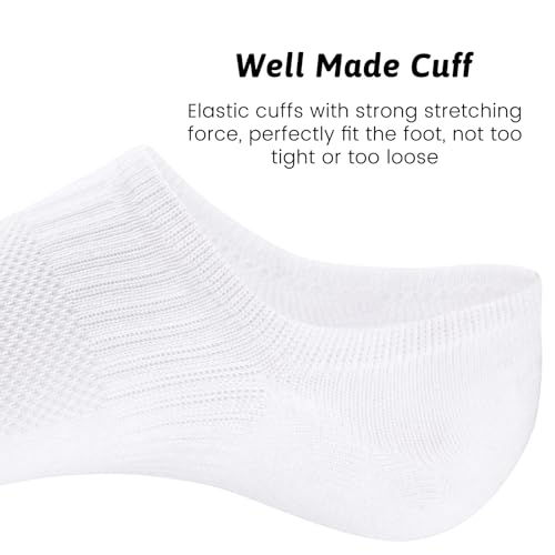 COOVAN Mens No Show Socks Cotton Thin Low Cut Invisible Short Casual Men Non Slip Casual Socks (7 Pairs)2