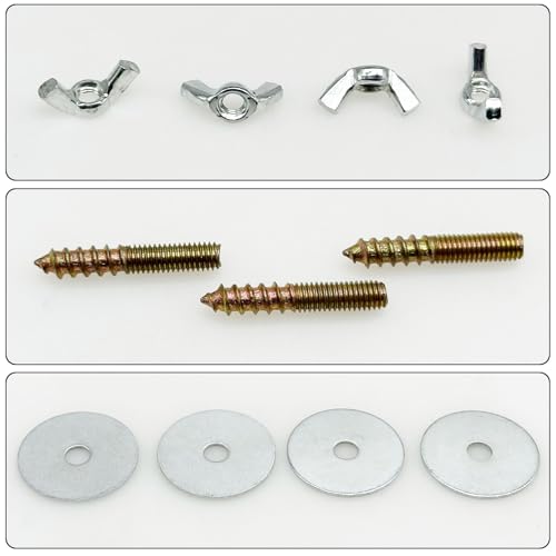 Image of Bird Cage Screws, Bird Perch Screws, Nuts and Make Bird Perches, Stand Platform Accessories for Fixing Pet Cage, Playground Perch, Food Feeder (10, 3cm(1.18inch))
