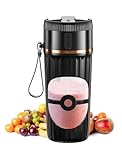 Portable Blender, USB-C Rechargeable Smoothie Maker, 400ml Mini Blender with 10 Stainless Steel Blades, 60W, Personal Blender For Smoothie Juices, Baby Food, Milk Shakes, Cordless For Home Outdoor