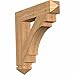 Ekena Millwork BKT06X32X32MRC03SWR Merced Arts & Crafts Smooth Bracket, 5.5" Width x 32" Depth x 32" Height, Western Red Cedar