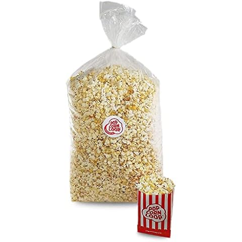 Popcornloop Kino Popcorn Sack Süß ca.100 Liter 4 kg inklusive 80 Popcorntüten Gratis Dazu Frisch und Verzehrbereit Cover