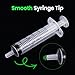 50 PCS 5ml Syringe with Cap for Liquid, Oral Syringe without Needle for Medicine Dropper, Colostrum Collect, Feeding Pets, Liquid Measuring, Individually Sealed, Luer Slip