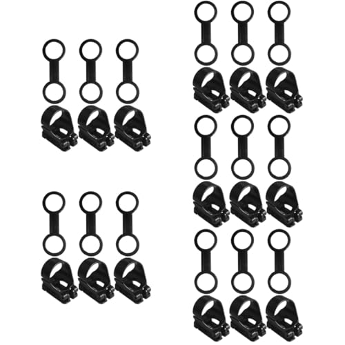 Support de tube de plongée réutilisable TOYANDONA en silicone noir pour tuba