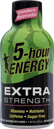 Miniatura 2 de 5-Hour Energy Extra Strength Strawberry Watermelon Energy Shot Energy Shot 1.93 oz. Botella