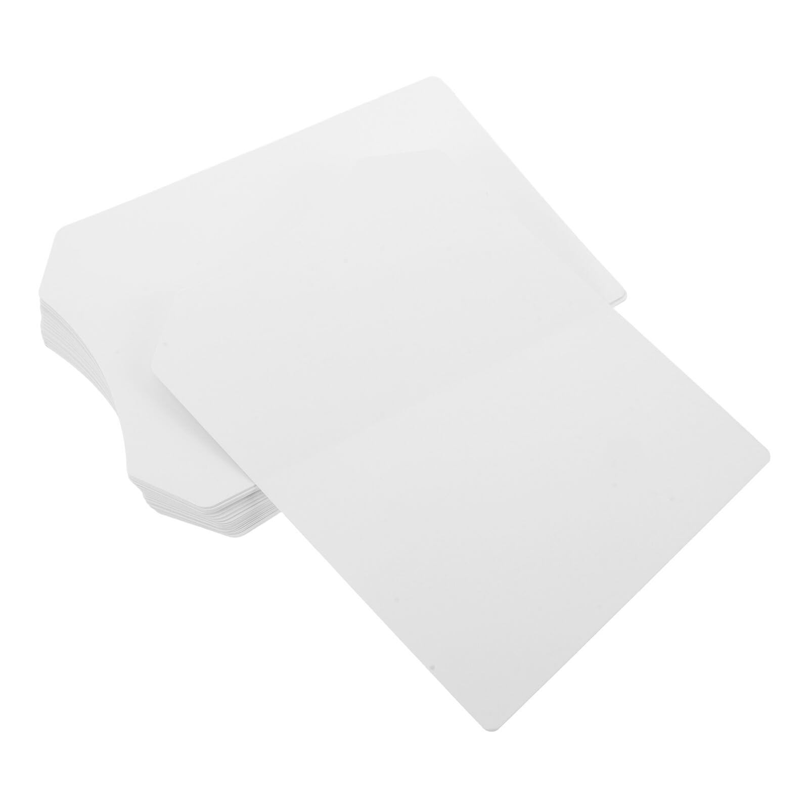 Holibanna Insert en Carton Blanc pour Emballage Chemises et T-Shirts Feuille Cartonnée 350 G/M² Format 255 X 35 CM Coins Arrondis Lot de 50 Pièces Protection Antirides pour