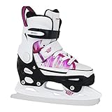 rebel schlittschuhe kinder Der Schlittschuh lässt sich einfach per Knopfdruck in 4 Größen verstellen.