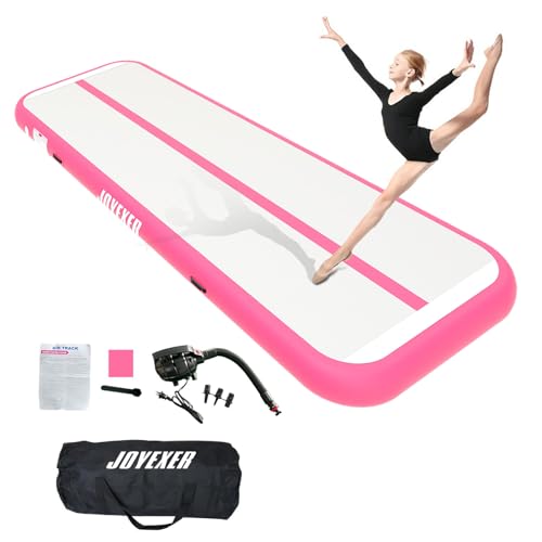 Inflatable Air Gymnastics Mat 6.6ft 10ft 13ft 16ft Tumbling Training Mat with Carry Bag Electric...