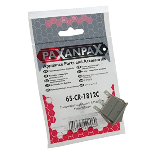 Paxanpax PSA630 Storage Heater On-Off Neon Rocker Switch Fits Dimplex CXL, CXLS, CXT