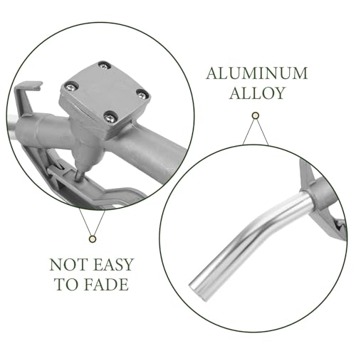 Boquilla de gasolina y diésel de aluminio con sistema de repostaje manual anti-goteo 3