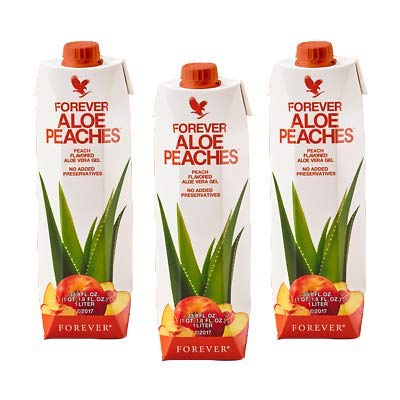 Forever Living Aloe Peaches - 3 x 1L (New Stock)
