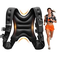 Renoj Weighted Vest with Reflective Strips & Storage Pocket (Black) only