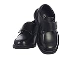 Boys Matte Dress Shoes w/ Velcro Strap