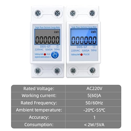 Compteur d'énergie numérique monophasé pour stopper le gaspillage électrique dans votre maison - 3