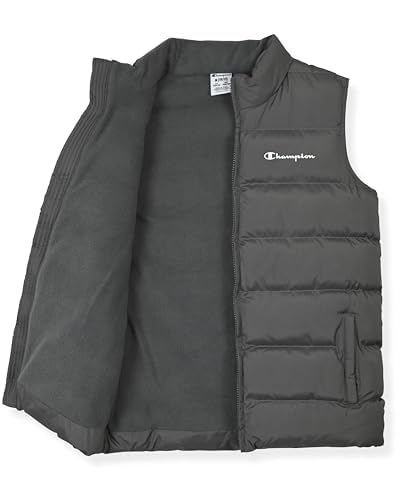 Champion Boys Puffer Vest Lightweight Sleeveless Zip-Front Jacket with Pockets, Kids Outerwear - image 2