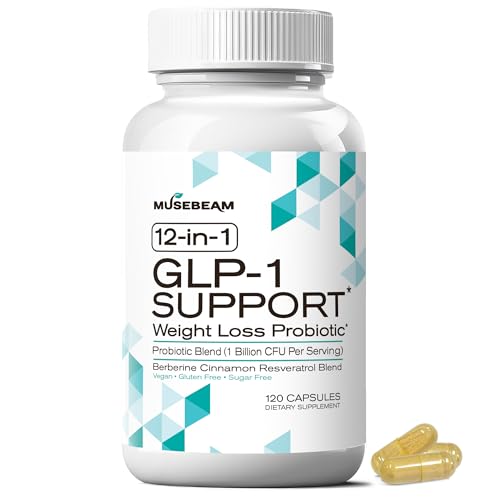musebeam Probiotic Weight Loss Support Supplement - Natural GLP1 Support Appetite Suppressant...