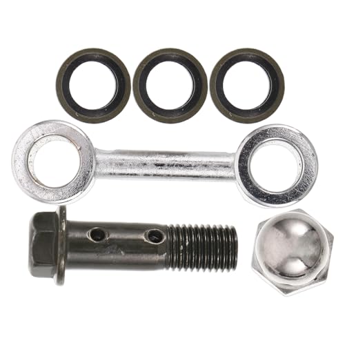 Kit manguera freno moto adaptador metalico extension hidraulica