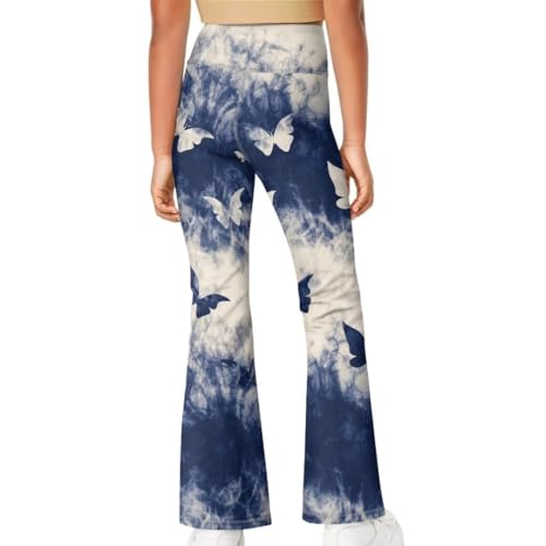 Image of Girls Flare Leggings 5-14T Cute Bell Bottoms for Girl Yoga Pants for Gym