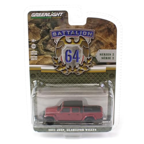 Greenlight Jeep Gladiator Willys 1:64 Snazzberry miniatura 2
