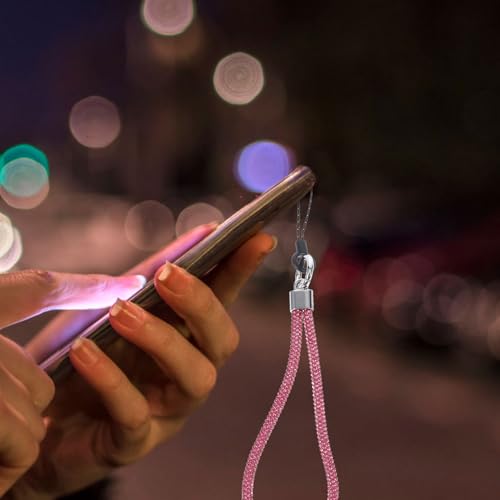Correa larga de nylon con gemas brillantes y acabado de triple cordón premium 7