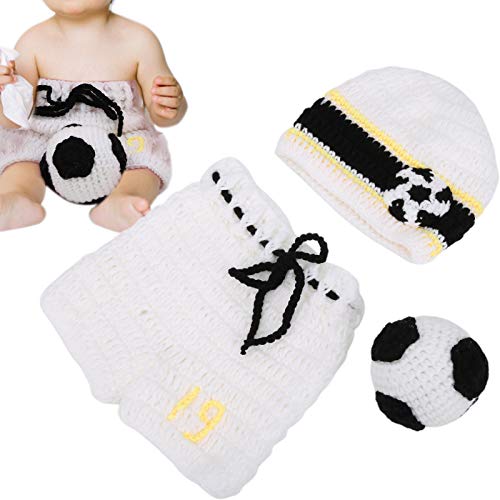 Roupas de malha de crochê para bebês, calças de fotografia macias e ecológicas para fotografia de be