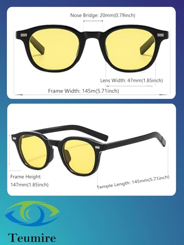 Image of Classic Small Round Sunglasses for Women Men Retro Circle Style Tinted Sun Glasses