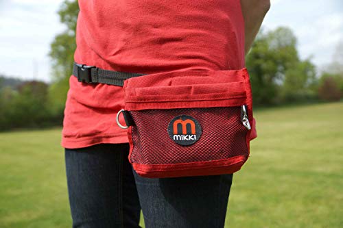 Mikki Dog and Puppy Deluxe Trainingstasche für Hunde und Welpen — verstellbarer Hüftgurt-Schulter