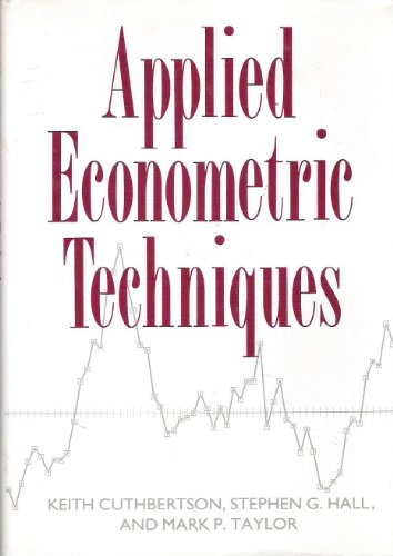 Applied Econometric Techniques