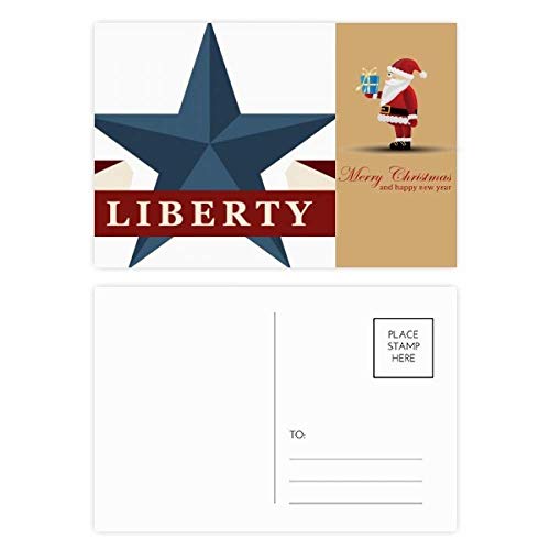 Cartes postales Pentagram Liberty aux couleurs de l'Amérique pour collectionneurs (Lot de 20)