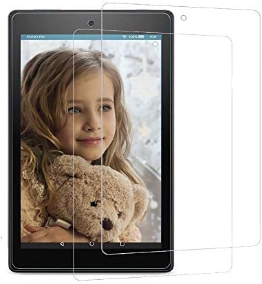 CCMAO All-New HD 8 Screen Protector (8th & 7th Generation, 2018/2017 Release)Bubble Free Crystal Clear Explosion-Proof Tempered Glass For All-New HD 8 (2 pack)