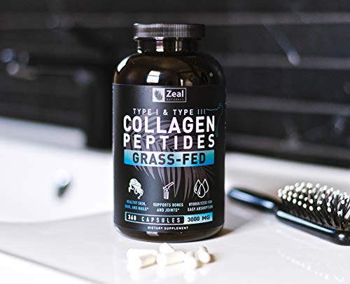 Collagen Peptides Collagen Pills (360 Capsules) Grass Fed Collagen Pepetide Powder - Hydrolyzed Collagen Powder For Jointtendon Supplementhair Skin And Nails + Véla Vegan Plant Protein Chocolate | 25 #TOP5