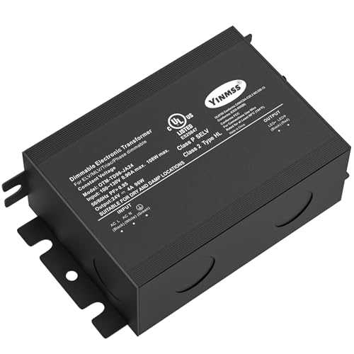Image of LED Driver 24V 96W DimmableTriac ELV /MLV LED Transformer Compatible with Lutron&Leviton Switches,for LED Strip Lights, Kitchen, Cabinet, UL&FCC-Listed