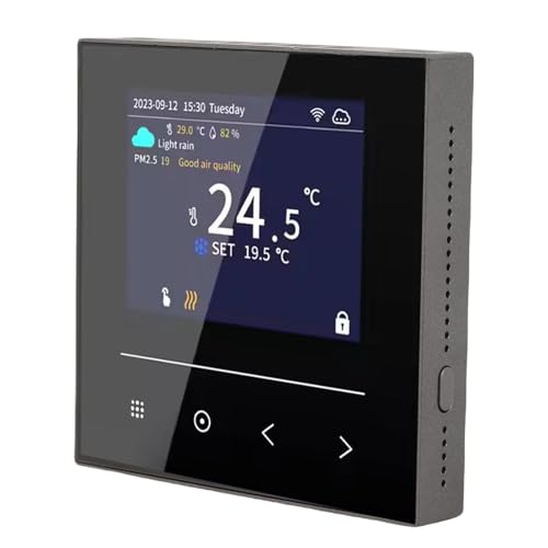 Thermostat Intelligent WiFi LCD Régulateur Connecté Chauffage Sol Électrique