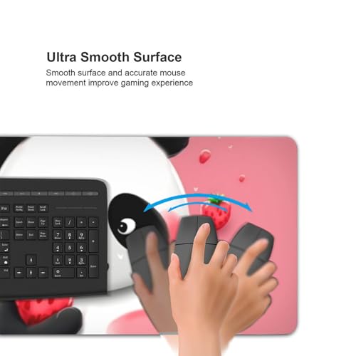 Tapis de souris de jeu étendu et imperméable motif panda - 5