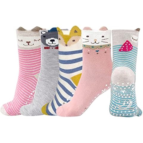 PUTUO Chaussettes Antidérapantes Fille Cover