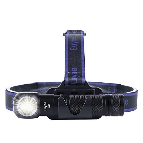 Euyee M4-Pro Flashlight, Brightness 2000 Lumens Headlamp with 5 Modes,Magnetic Base,Adjustable Handsfree Headrope,USB-C Quick Charge for Camping,Hiking and Emergency