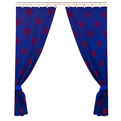 Barcelona F.C. 66 x 72 Drop Polycotton Curtains Ready Made by football souviniers