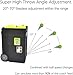 CAJUCA Portable Tennis Ball Machine, Automatic Tennis Ball Launcher, Adjustable Throwing Angle, Speed, Rotation Frequency, 50 Large Capacity