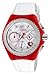 Technomarine Women's Cruise Stainless Steel Quartz Watch with Leather Calfskin Strap, red, 20 (Model: TM-117001)