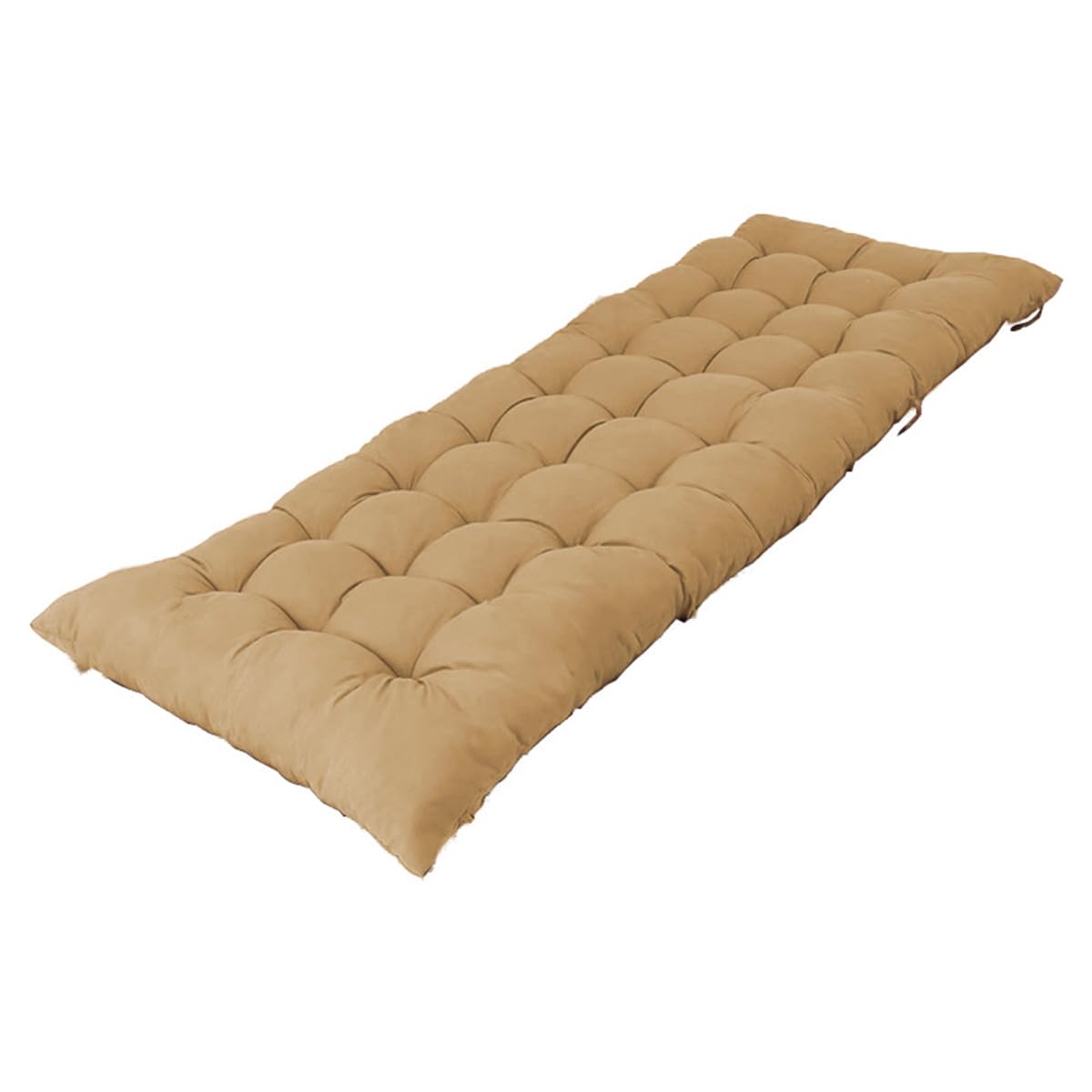 Banc de jardin inclinable beige pour aménager un coin lecture sur votre terrasse ou votre hamac