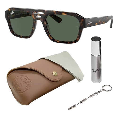 Image of Ray-Ban RB4397 CORRIGAN BIO-BASED Square-Round Shaped Sunglasses for Men & Women with Official RAYBAN Eyewear Kit