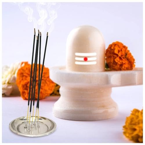 Image of Royals Pack of 2 | Stainless Steel Agarbatti Stand with Plate Stainless Steel Incense Holder | Dhoop Stick Holder | Agarbatti Stand | (Small)