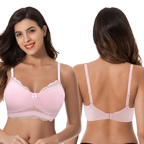 Curve Muse Soutien-Gorge Allaitement sans armatures-x2-Rose,Lavande-95D – vue 3