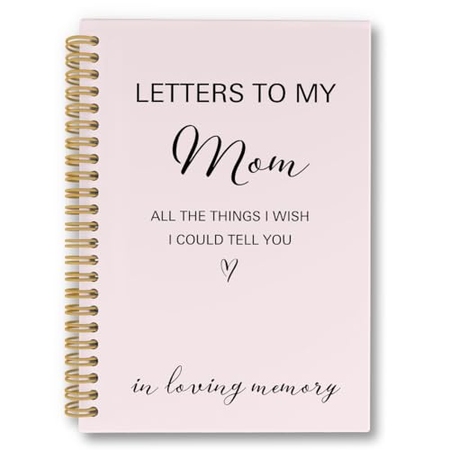 Carnet à spirales Letters to My Mom cadeau commémoratif de condoléances