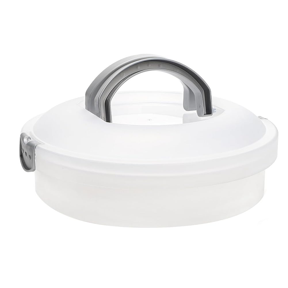 IJSDNVJNDX Portable 12 Inch Round Dessert Carrier with Lid and Handle, For-for Pie, Cupcake, Cheesecake, Deviled Egg Food Storage Container