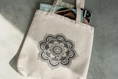 Image of Canvas Tote Bag for Women with Zipper