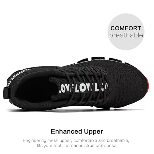 Image of Chopben Men's Running Shoes Blade Non Slip Fashion Sneakers Breathable Mesh Soft Sole Casual Athletic Walking Shoes