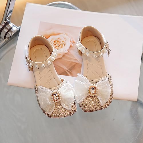 girls closed toe sandal Bow Mary Jane Shoes Ballerina With Satin Ankle Tie For Wedding Birthday Party2