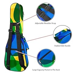 Housse pour ukulélé brésilien jaune et vert avec rembourrage en éponge de 10 mm d’épaisseur 53,3 cm avec sangles… - Les Beatles, Paul McCartney, John Lennon, RIngo Starr, George Harrison Housse pour ukulélé brésilien jaune et vert avec rembourrage en éponge de 10 mm d'épaisseur 53,3 cm avec sangles… – Image 3